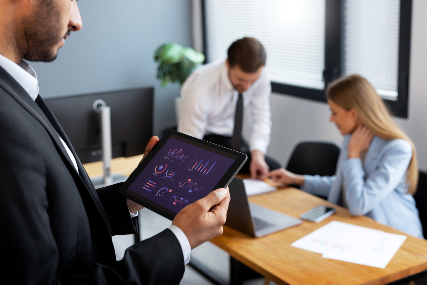 Modern business meeting